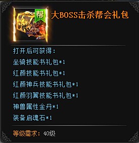九星天辰诀跨服BOSS掉落物品